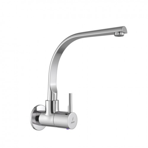 Jaquar Sink Cock FLP-CHR-5347PMD Florentine Prime Chrome Extended Swinging Spout Wall Mounted Model With Wall Flange