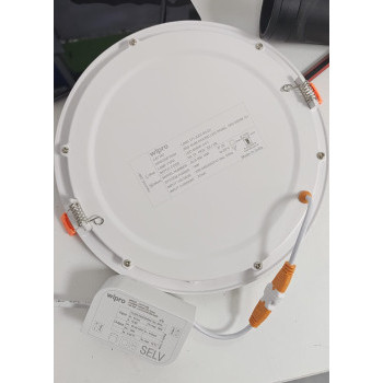Wipro LED Downlight LD80-171-XXX-65-G1 IRIS Slim Round 150V–270V AC 18W 6500K 200mm