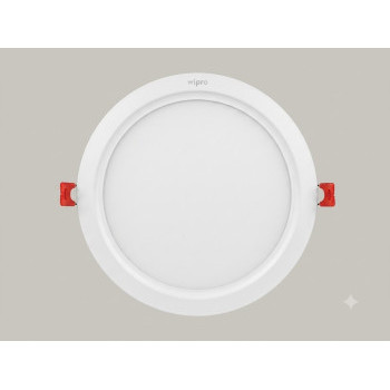 Wipro LED Downlight LD80-171-XXX-65-G1 IRIS Slim Round 150V–270V AC 18W 6500K 200mm
