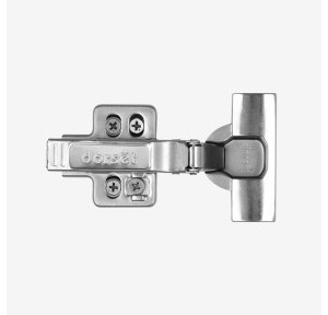 Dorset Soft Close Clip On Hinge IGSC3D0C Adjustable SS With 3D Mounting Plate 0 Crank