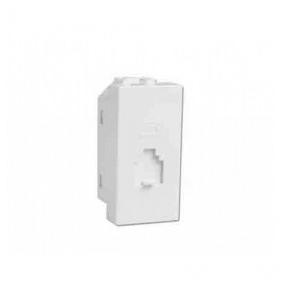 Havells Coral Telephone 1 M Socket, AHLKHWW000