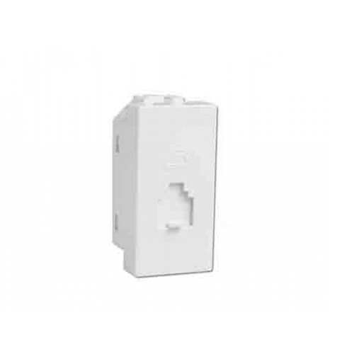 Havells Coral Telephone 1 M Socket, AHLKHWW000