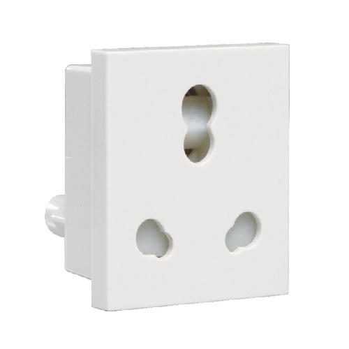 Crabtree Athena 6 - 16 A 3 Pin Combined Shuttered Socket, ACAKCXW163 (Pack of 10 Pcs)