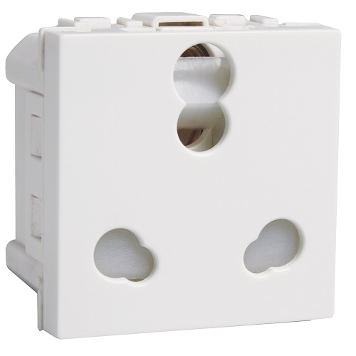 Havells Coral 6-16A 3 Pin Shuttered Socket