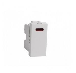 Havells Coral 16 A 1 way Switch with Indicator Pack Of 20 Pcs