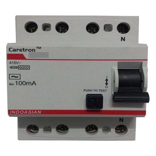 Indoasian Caretron 4P RCCB 63A, 300mA