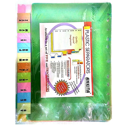 Ankita Plastic File Divider/Seperator ( A-Z )