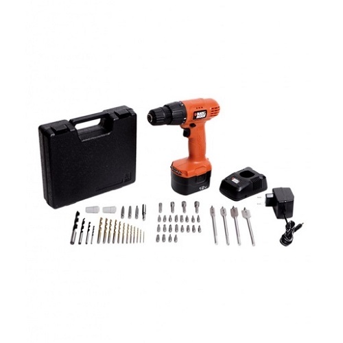 Black & Decker CD121K50 Cordless Tool Kit, 550 rpm, 50 Pcs