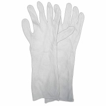 Cotton Hand Gloves White, 15 Inch 1 Pair