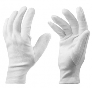 Cotton Hand Gloves White, 15 Inch 1 Pair