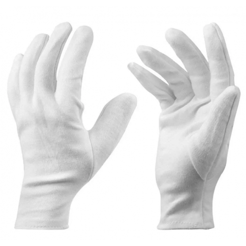 Cotton Hand Gloves White, 15 Inch 1 Pair