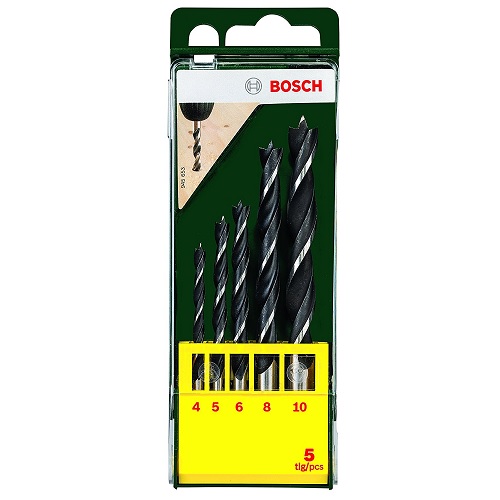 Bosch 5- Piece Wood Drill Bit, 2607019440