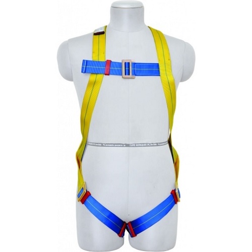 Karam KI01(PN206D) Full Body Harness Class A, 2 Mtr PP Double Lanyard, Standard EN 361:2002