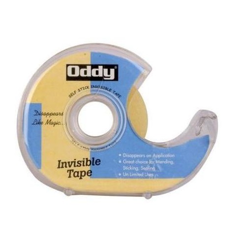 Oddy Invisible Tape With Metal Teeth Dispenser, ITD-1833 18mm x 33Mtr