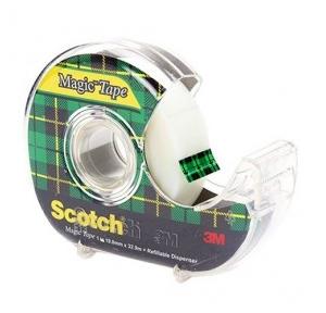 3M Scotch Magic Tape 810 Series With Dispenser, 19mm x 32.9 m