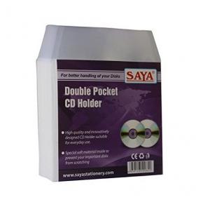 Saya 50 Pcs Double Pocket CD Cover SY-CD02