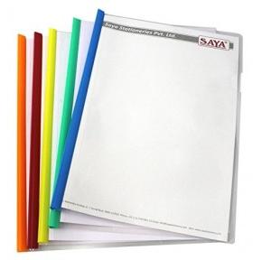 Saya 10 Pcs Semi Clear Slide Bar Strip File Deluxe SY-609