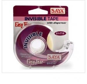 Saya Invisible Tape With Dispenser 18mm x 33M SY-IT18