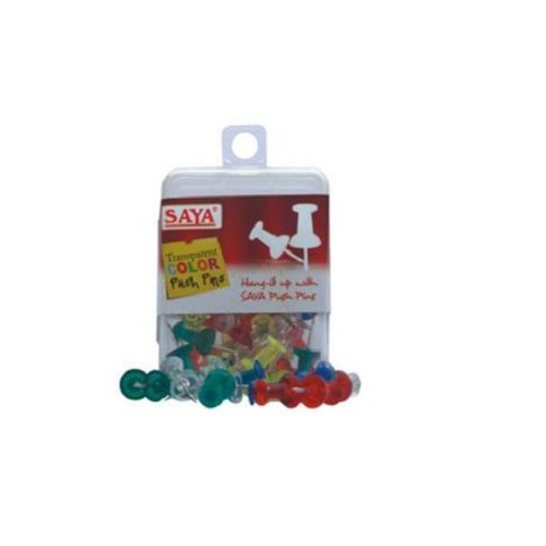 Saya 50 Pcs Push Pins - Soild Color SY-PP51