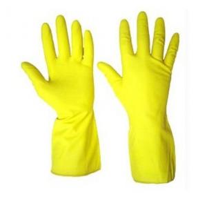 Rubber Hand Gloves 11 inch Yellow  1 Pair