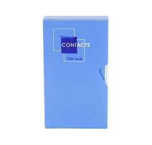 Worldone Business Card Holder BC102 Blue 240 Leafs
