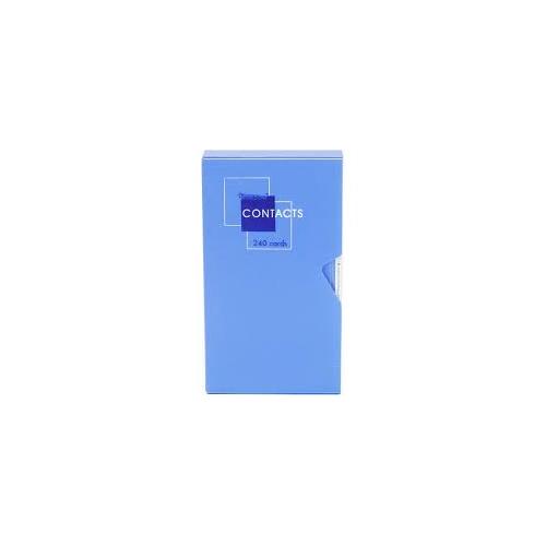 Worldone Business Card Holder BC102 Blue 240 Leafs