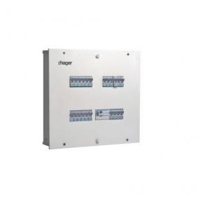 Hager 8+36M 12W TPN IP30 Single Door DB, VYT12CH