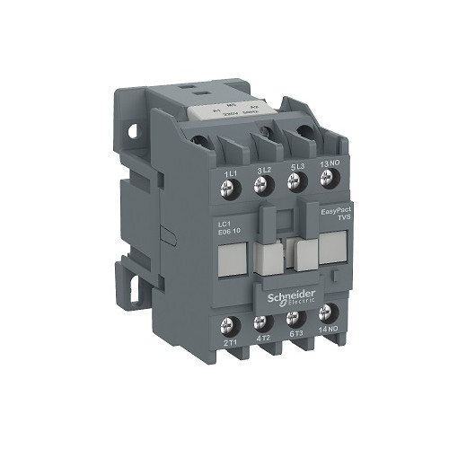 Schneider Control Power Contactor LC1E1210 EasyPact TVS 25A 1NO 3P AC M7 (220V)