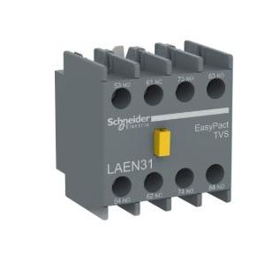 Schneider EasyPact TVS 4NO Auxillary Contact Block For ETVS Contactors, LAEN40