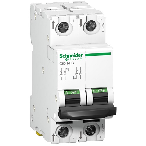 Schneider C60H-DC 0.5A 2P DC MCB A9N61520