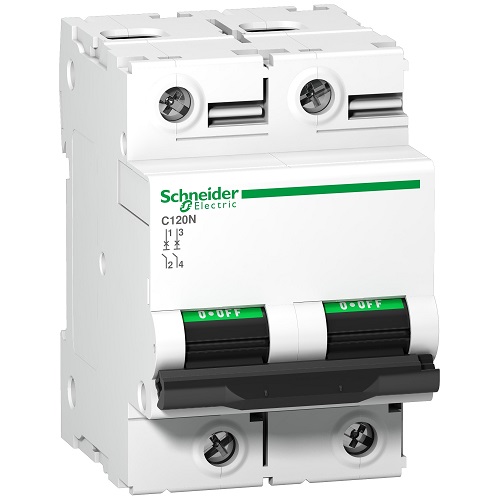 Schneider C120N 125A 2P AC MCB (10kA) A9N18363