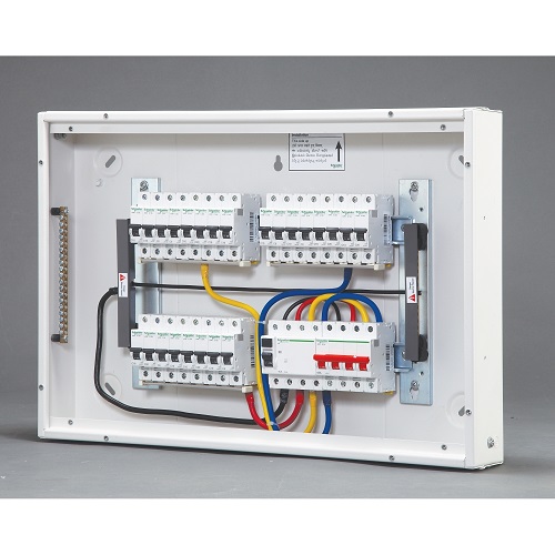 Schneider 12 Way TPN Single Door Distribution Board A9HTNS12