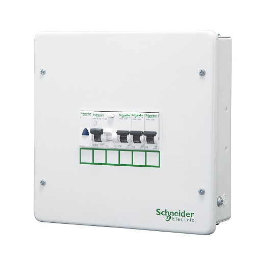 Schneider 18 Way SPN Single Door Distribution Board A9HSNS18