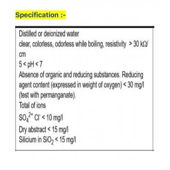 Distilled Water, 5 Ltr