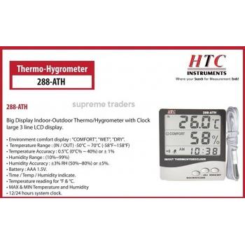 HTC Digital Indoor Outdoor Hygrometer, 288-ATH
