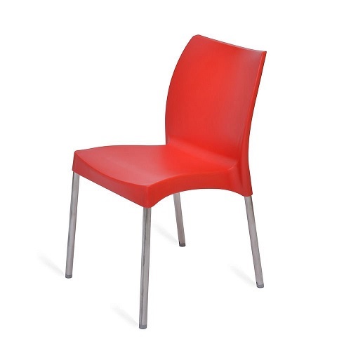 Nilkamal Novella 07 SS Chair, NS07SSBRD (Red)