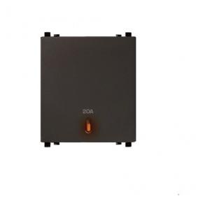 Schneider ZENcelo 20A 2M Switch With Neon Dark Grey IN8486/20(BZ)