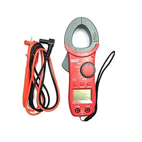 Meco Digital Clamp Meter 27-Auto ?Battery Powered ?13 x 6 x 21 cm 340 g Color Red
