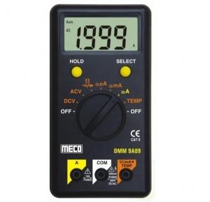 Meco Digital Multimeters Palm Pocket Size, 9A09 (With Temperature Probe)