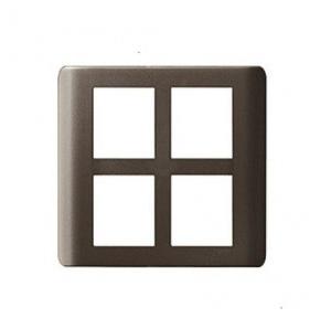 Schneider ZENcelo 8M Grid & 8M Cover Plate-Square Dark Grey IN8408SC(BZ)