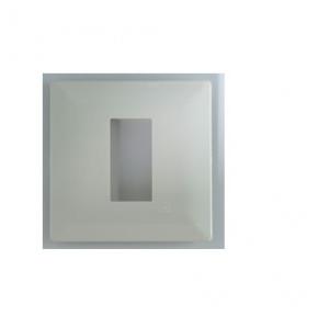 Schneider Opale 1-2M Grid & 1M Cover Plate Matt Silver AAKX0741