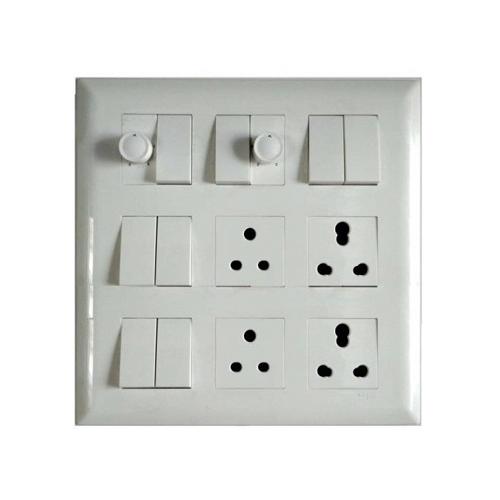 Schneider Livia 18M Grid & 18M Cover Plate White P0718