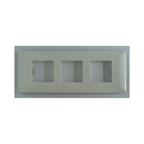 Schneider Livia 6M Grid & 6M Cover Plate White P0706