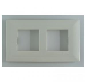 Schneider Livia 4M Grid & 4M Cover Plate White P0704