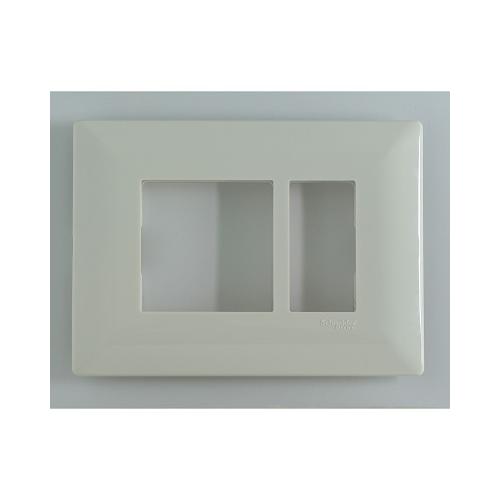 Schneider Livia 3M Grid & 3M Cover Plate White P0703