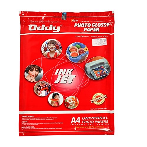 Oddy Photo Glossy Paper A4 180 GSM Pack of 50