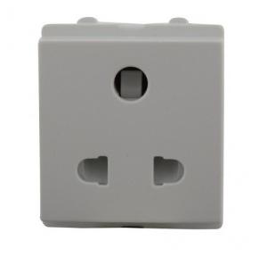 Schneider Cover Plate for International Socket UC426/16ISXBS (Brushed Silver)