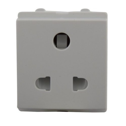 Schneider Cover Plate for International Socket UC426/16ISXBS (Brushed Silver)