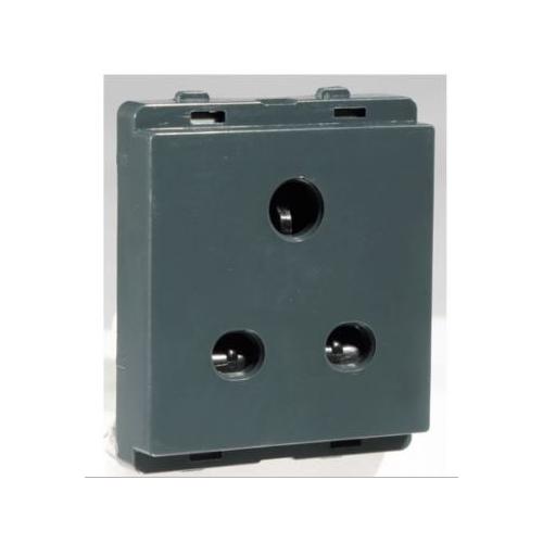 Schneider Livia 10A 2/3 Pin Socket Outlet with Shutter Pebble Grey P2005_DG