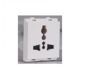 Schneider Livia 13A Multi Pin Socket Outlet with Shutter White P2010